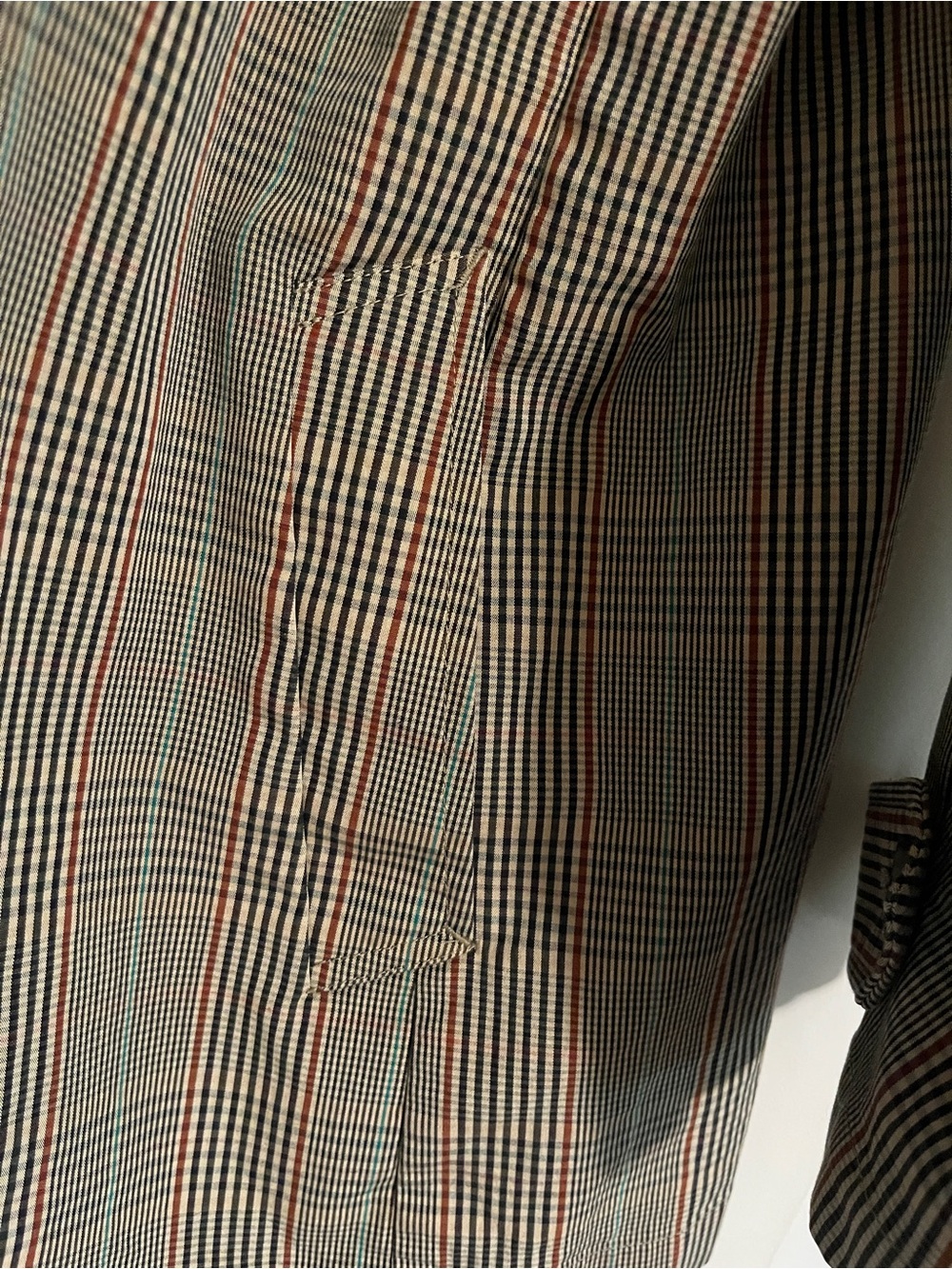 J. Crew Plaid Barn Coat with Corduroy Collar - Picture 6 of 7